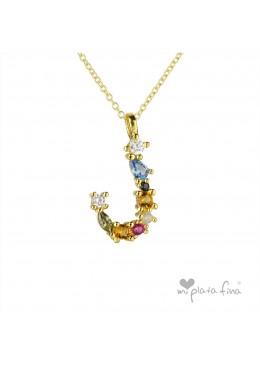 Necklace Initial J