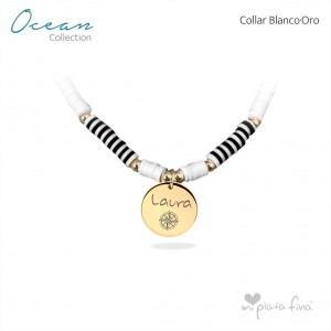 Collar OCEAN negro-plata