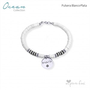 Collar OCEAN negro-plata