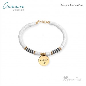 Collar OCEAN negro-plata