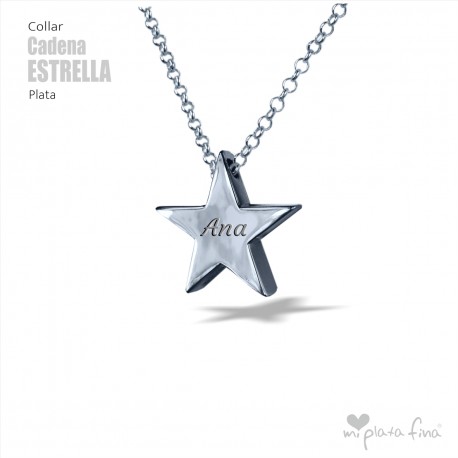 Collar CORAZÓN cadena 3D