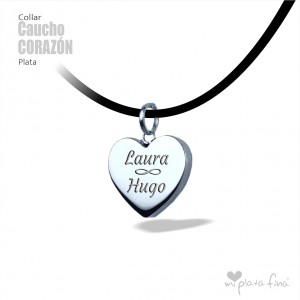 Collar CORAZÓN cadena 3D