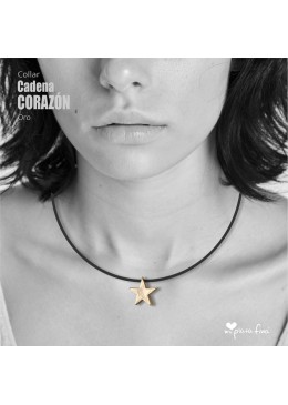 Collar CORAZÓN cadena 3D