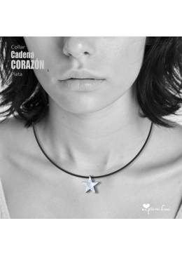 Collar ESTRELLA caucho 3D