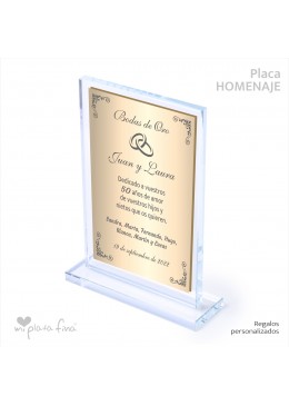 Placa HOMENAJE