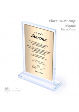 Placa HOMENAJE