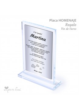 Placa HOMENAJE