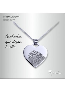 Collar CORAZÓN FOTO en JOYA