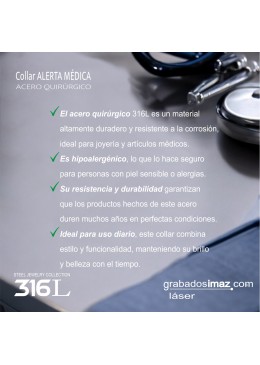 Collar ALERTA MÉDICA