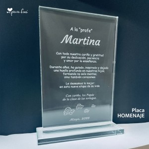 Placa HOMENAJE