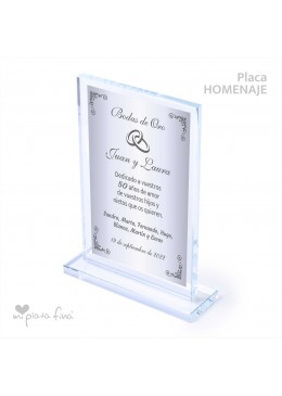 Placa HOMENAJE
