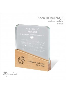 Placa HOMENAJE